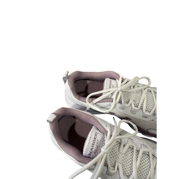 Under Armour Women's UA Charged Assert 10 Shoes, White/Pink, Size 10.5 - Picture 7 of 11